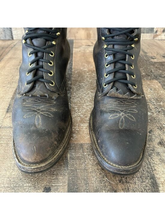 Whites Hathorn Vintage Kiltie Logger Packer Plain Toe Boots Mens 13 B main image 4